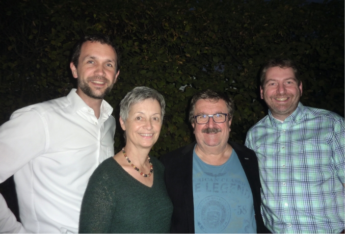 Martin Singer, Elisabeth Gutbrod, Dr. Paul Festl, Jörg Kohlbeck (v. l.)